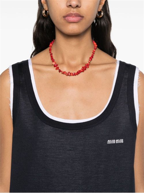 Poplin knit mini dress MIU MIU | MF549715Q9F022X